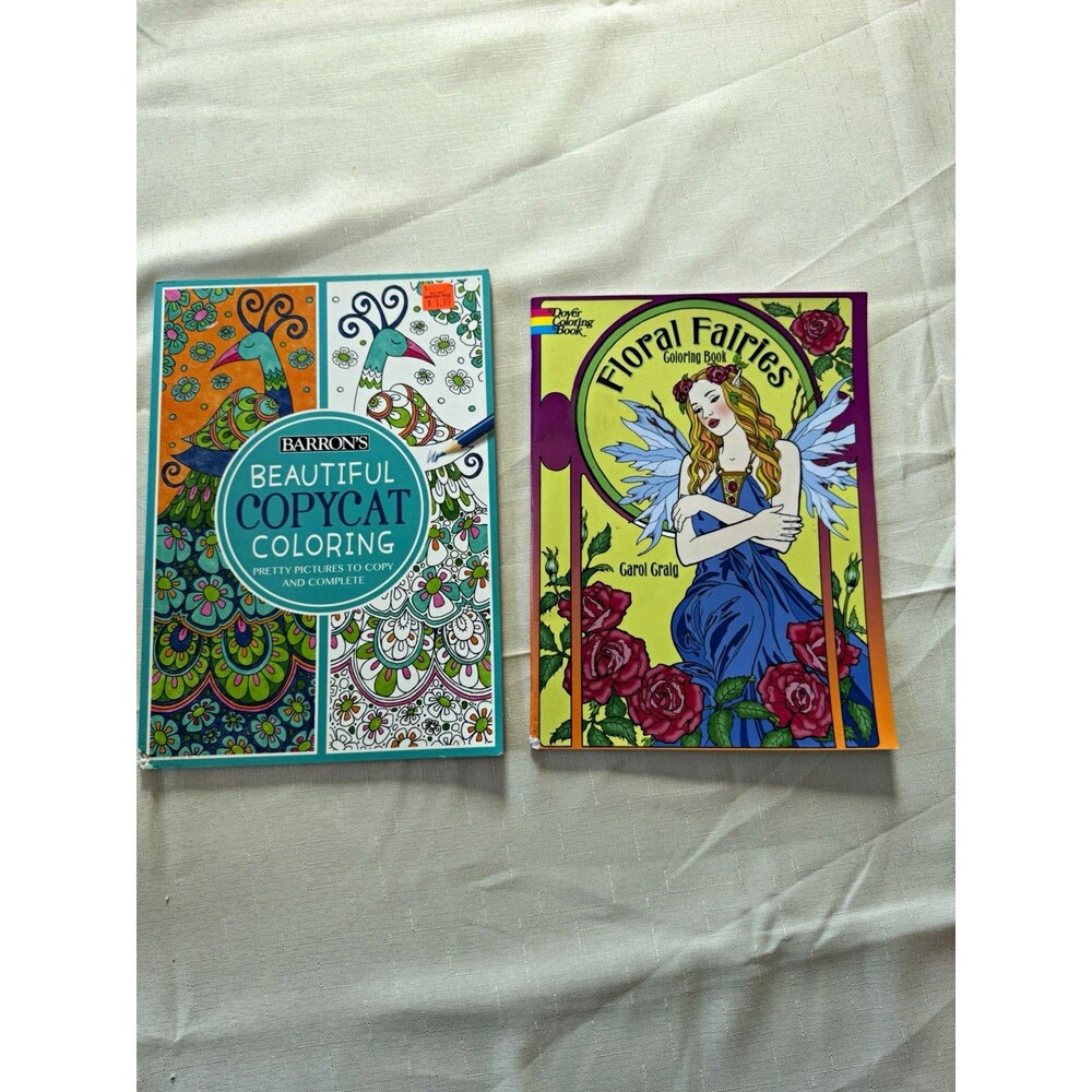 Barron's Beautiful Copycat Coloring (Dover) Adult Illustrated Paperback Book